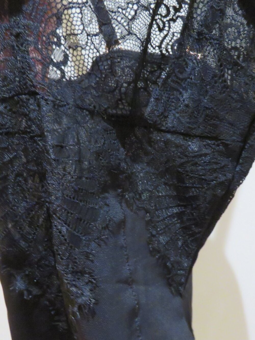 PINSY Smoothing Lace Shapesuit Bodysuit in Black Small Whimsigoth Stretch - Picture 9 of 13